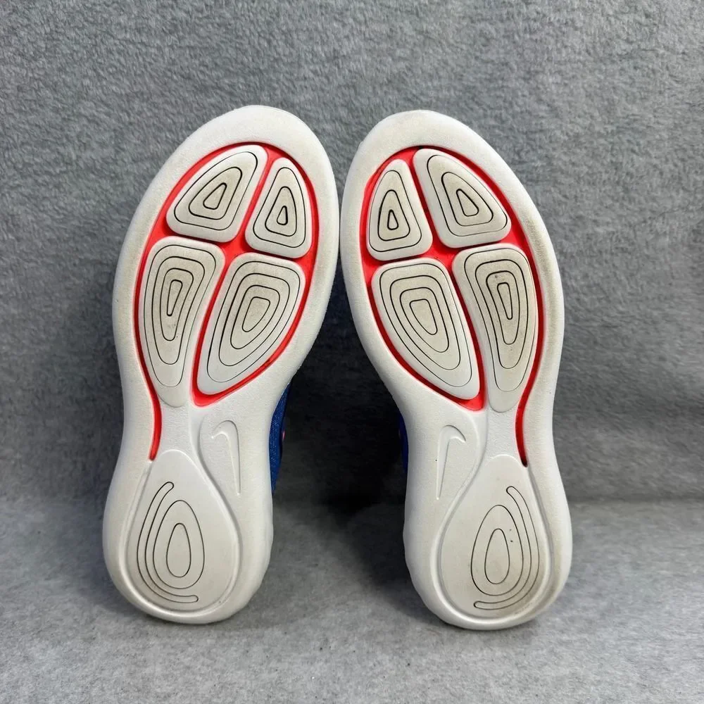 Nike Lunarglide 8 Womens Shoes Size 7.5 Blue & White Running Sneakers AA8677-406